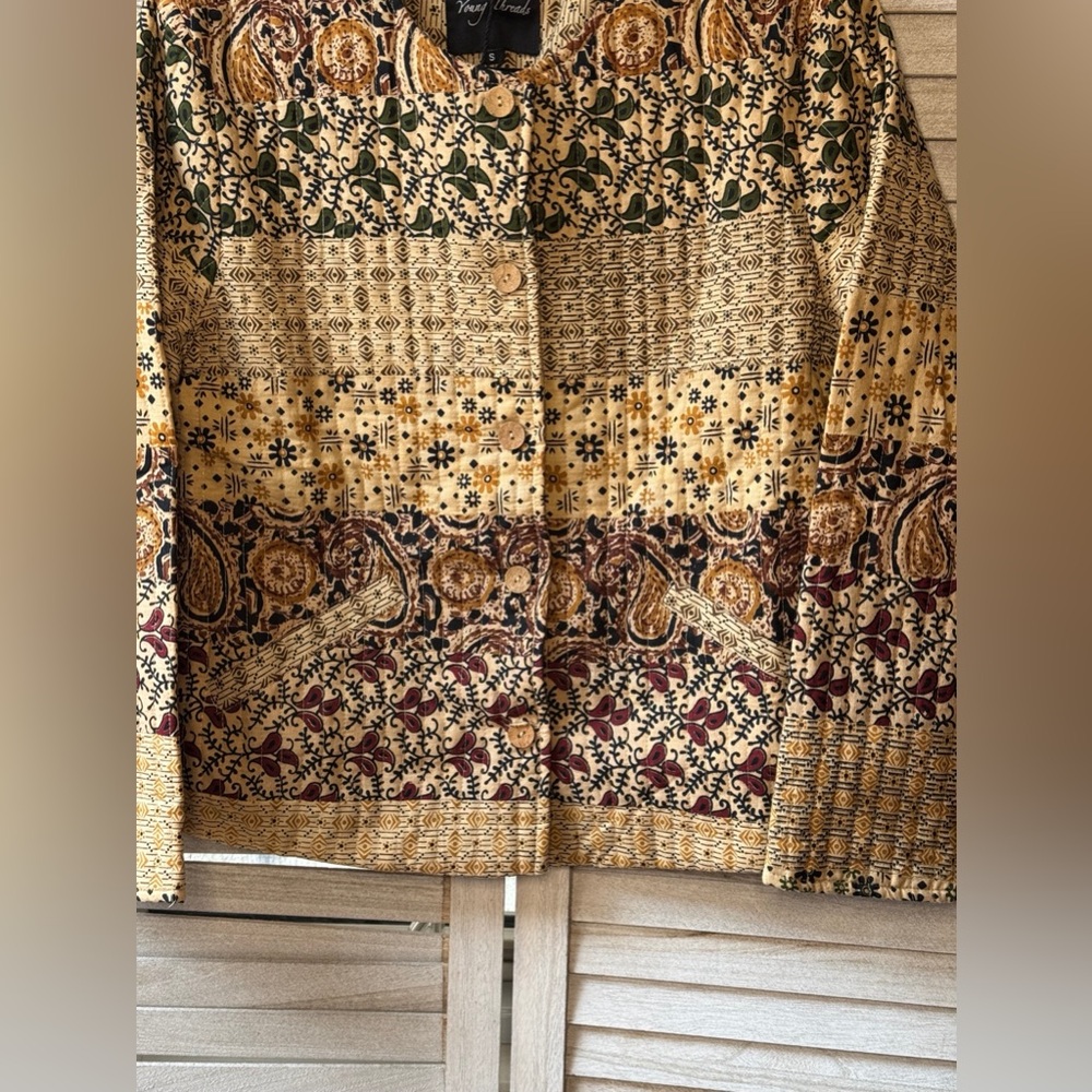 Young Threads Bohemian Patchwork Blazer. Size Sma… - image 7